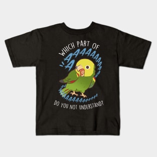 Double Yellow-Headed Amazon Parrot Aaaa Kids T-Shirt